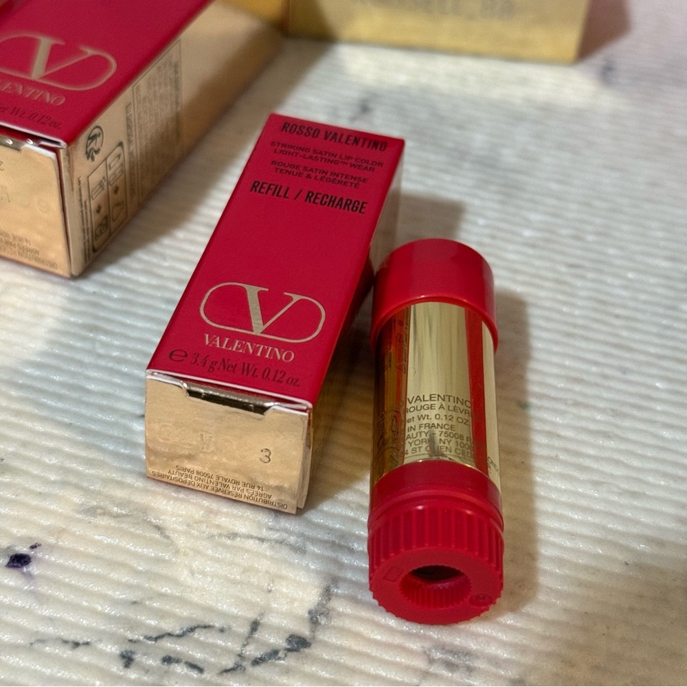Valentino Full Size Nude and Red Lipstick Set with Mini Bag - Picture 11 of 15